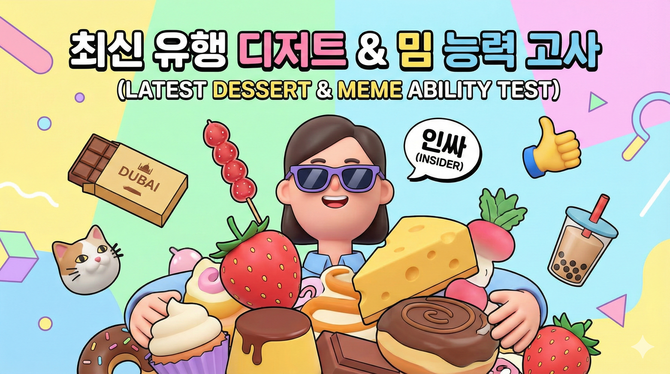 최신 트렌드 디저트 & 밈 능력 테스트