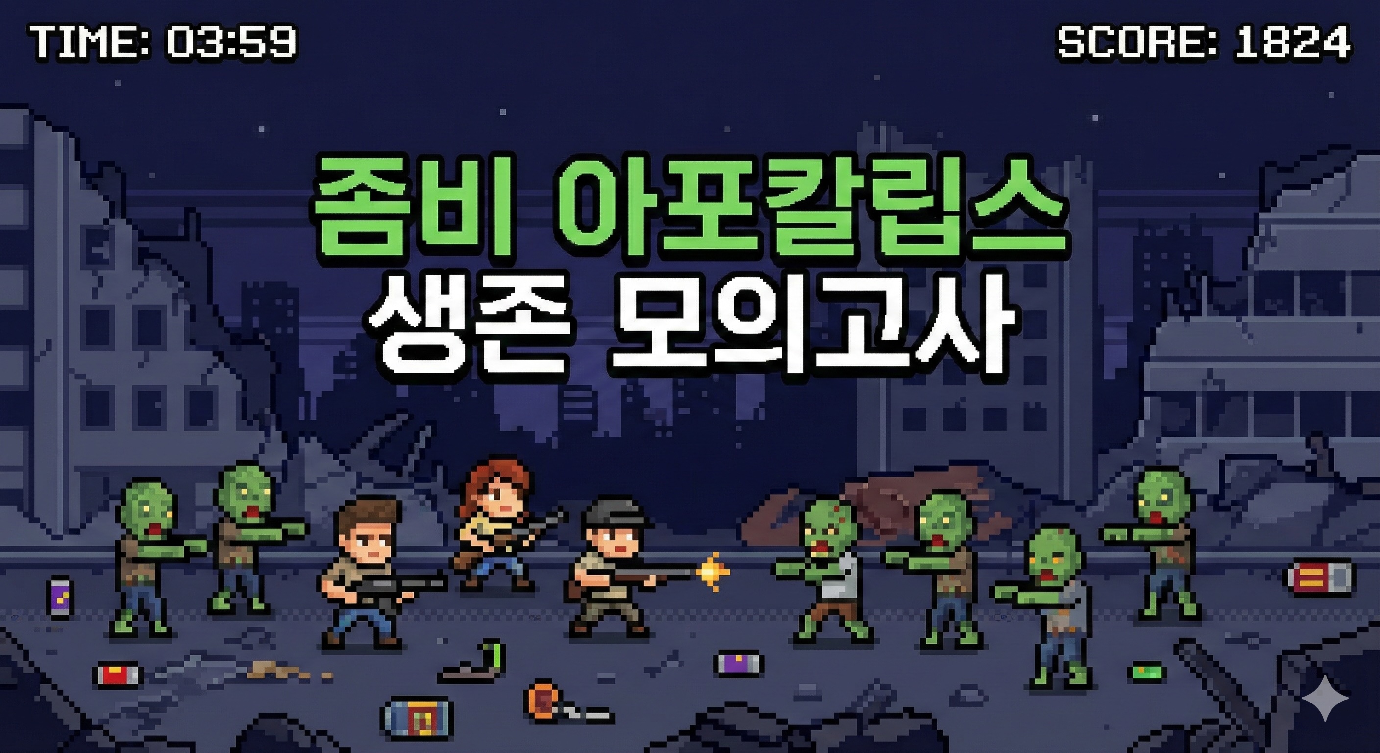 좀비 아포칼립스 서바이벌 모의 테스트